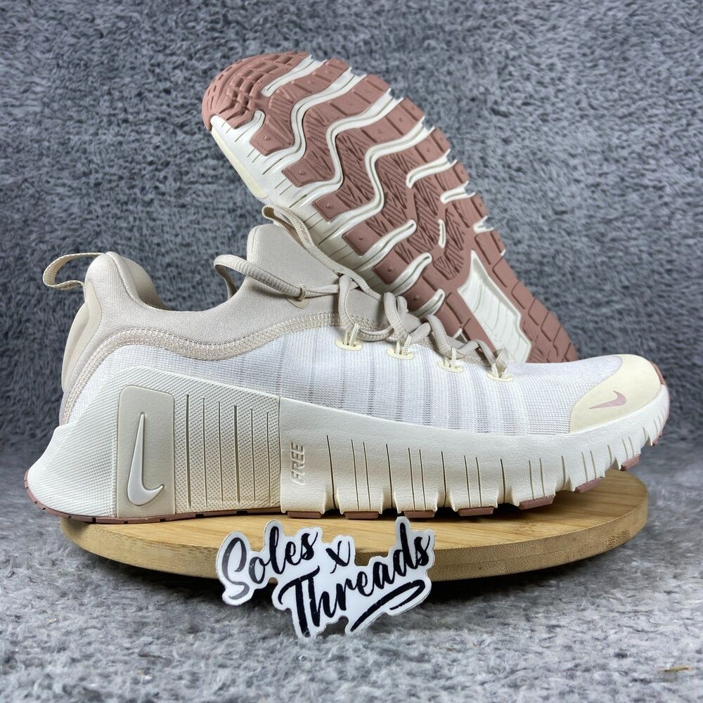 Nike Free Metcon 6 Women Size 11.5 = Men Size 10  Soft Pearl Pink FJ7126-011